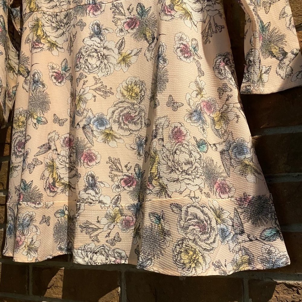NWOT Cotton On Retro Floral Pink Dress Size M - Picture 6 of 9